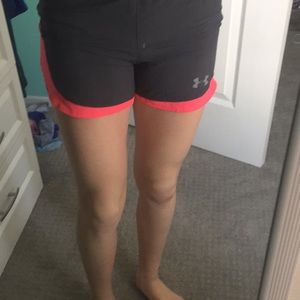A kids pair of under armour shorts